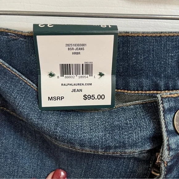 NWT LRL Women's Classic Slimming Fit Jeans 18W - Picture 8 of 9